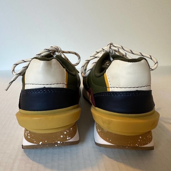 Zara Kids Olive Colorblock Sneakers Unisex 4.5 - Picture 3 of 8